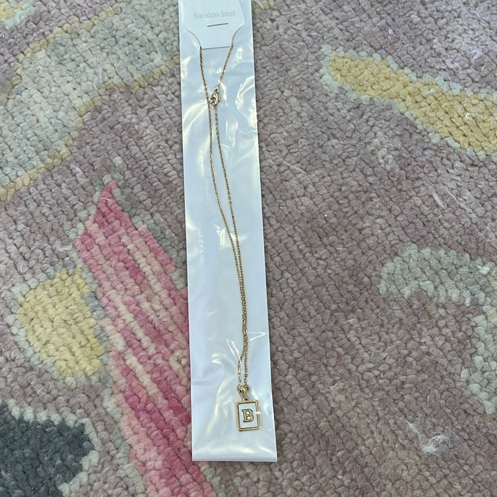 Stainless Steel B necklace